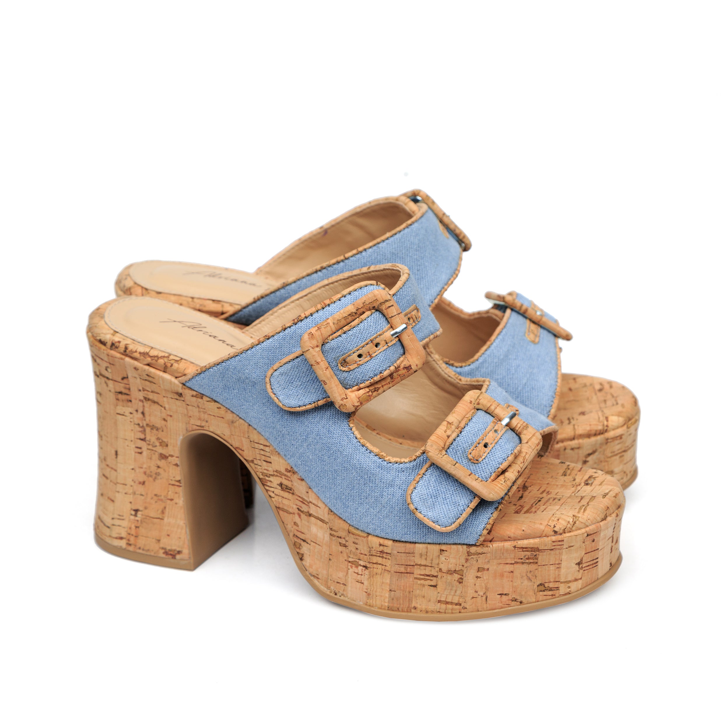 Plataforma Cork Denim