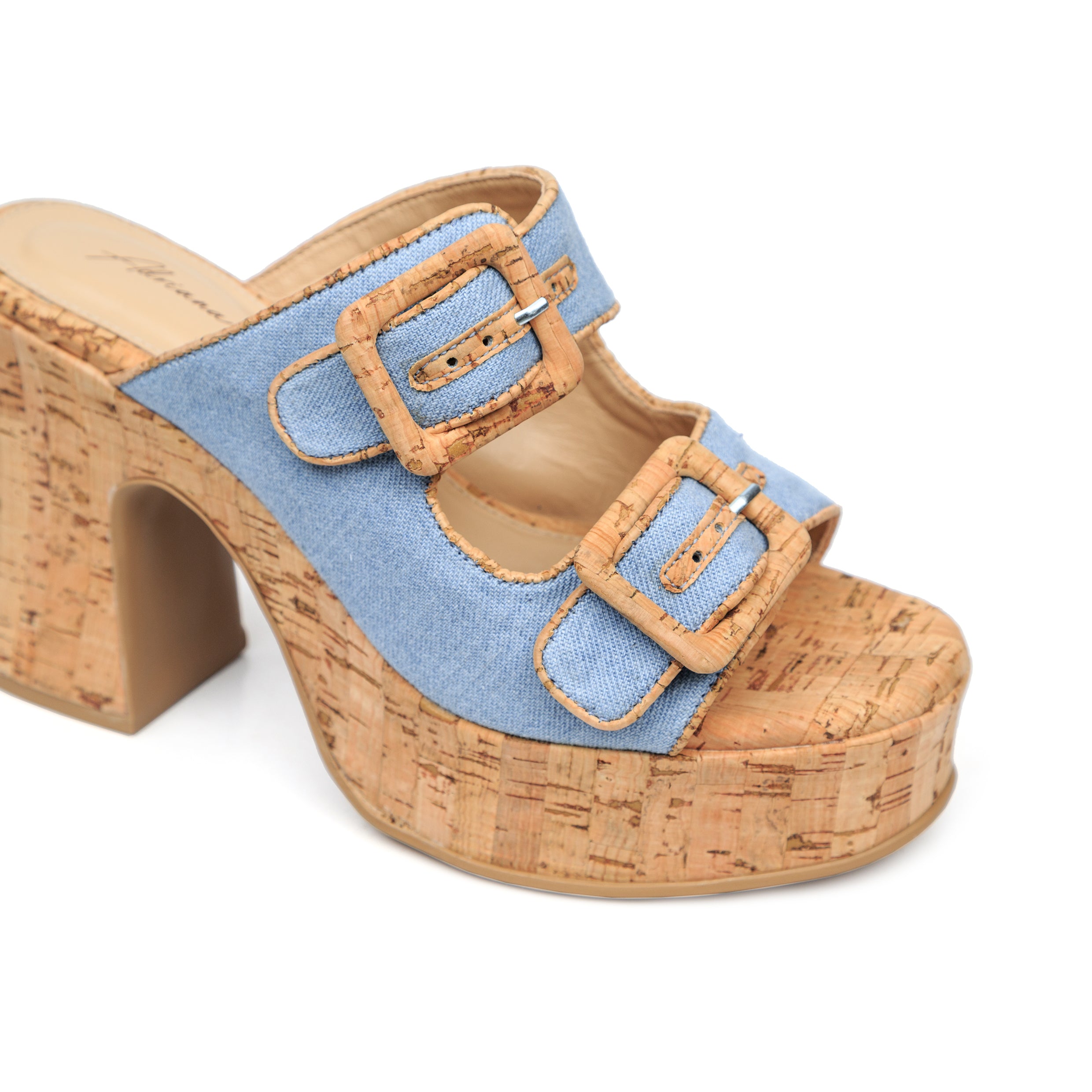 Plataforma Cork Denim
