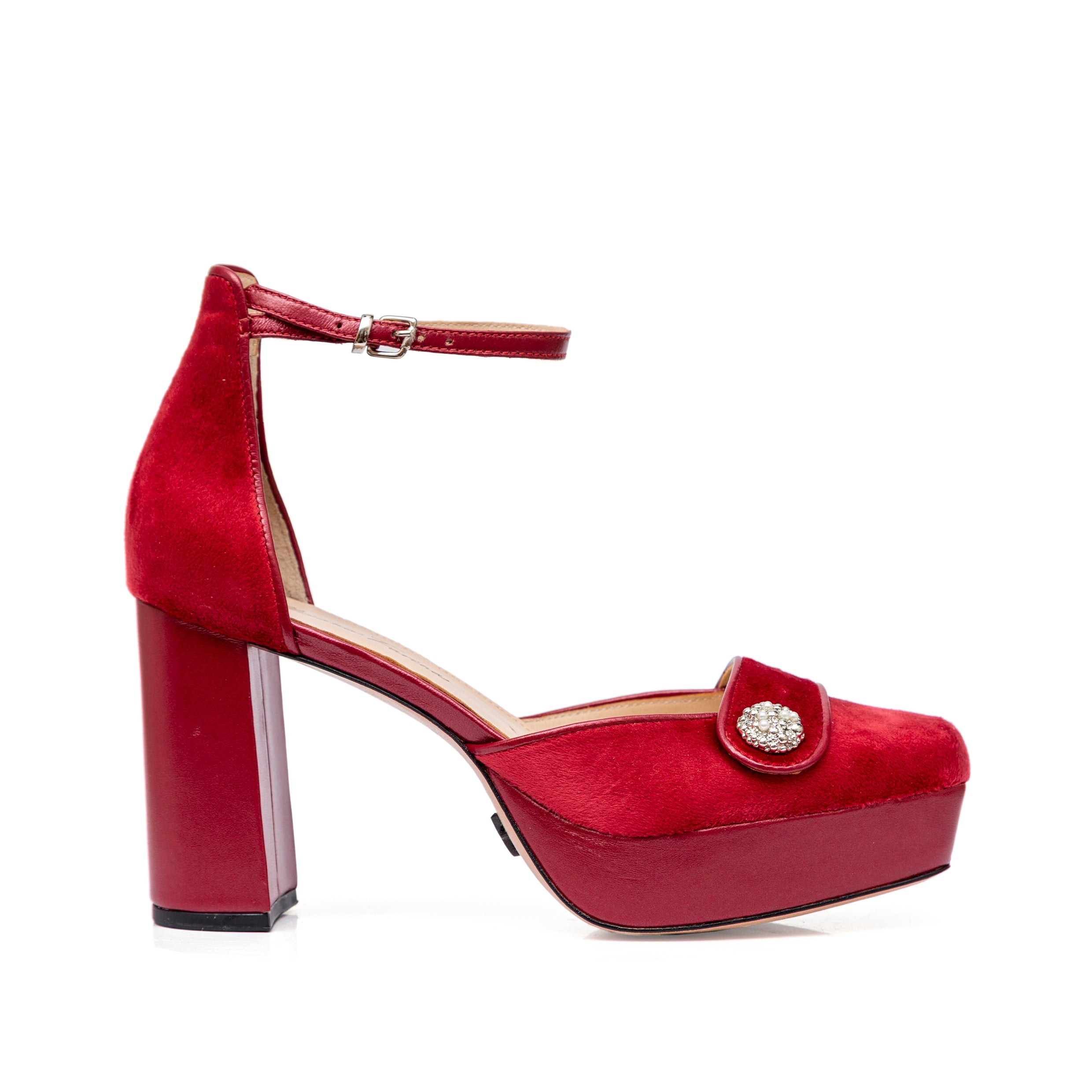 Plataforma Velvet Vermelha