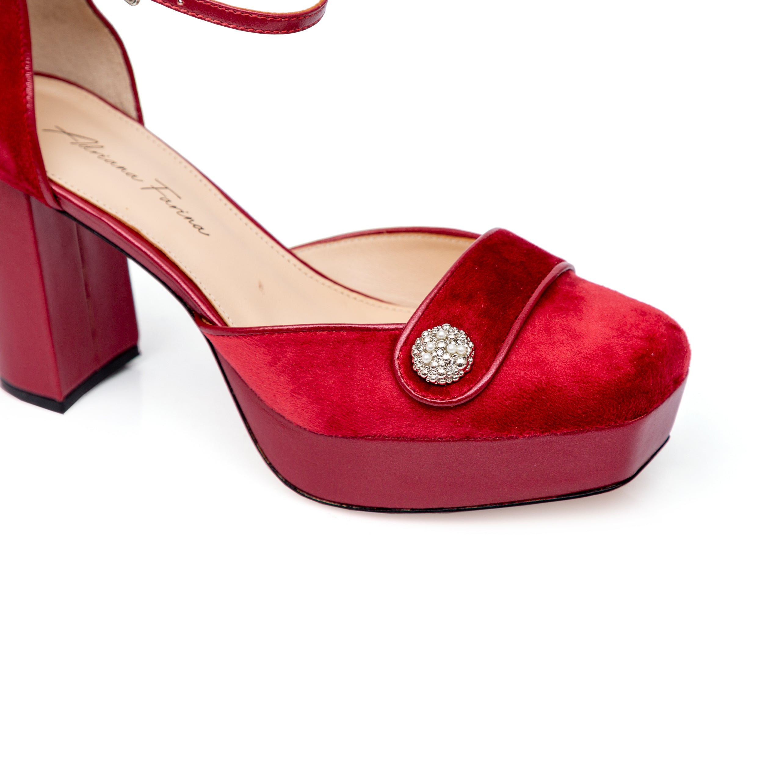 Plataforma Velvet Vermelha