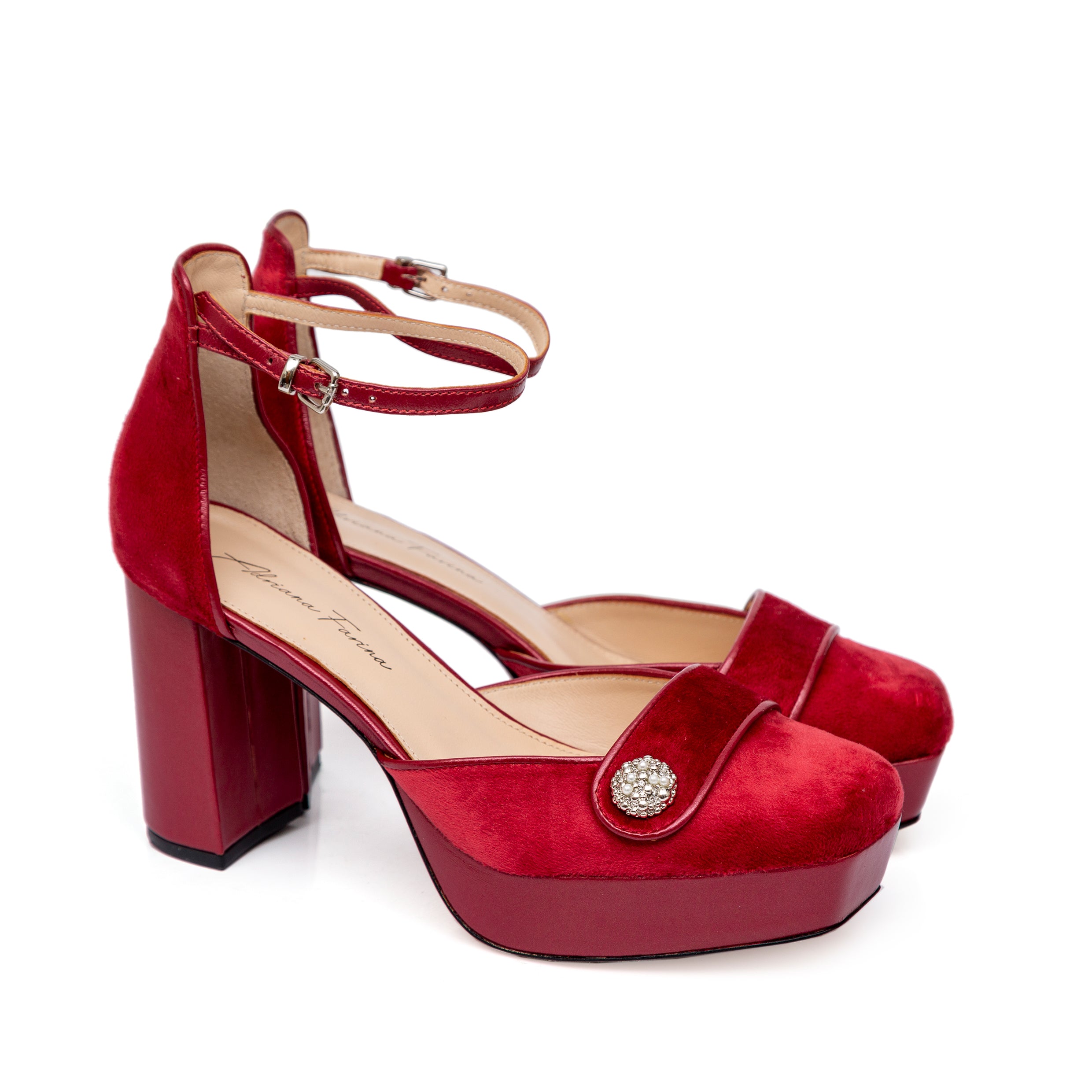 Plataforma Velvet Vermelha