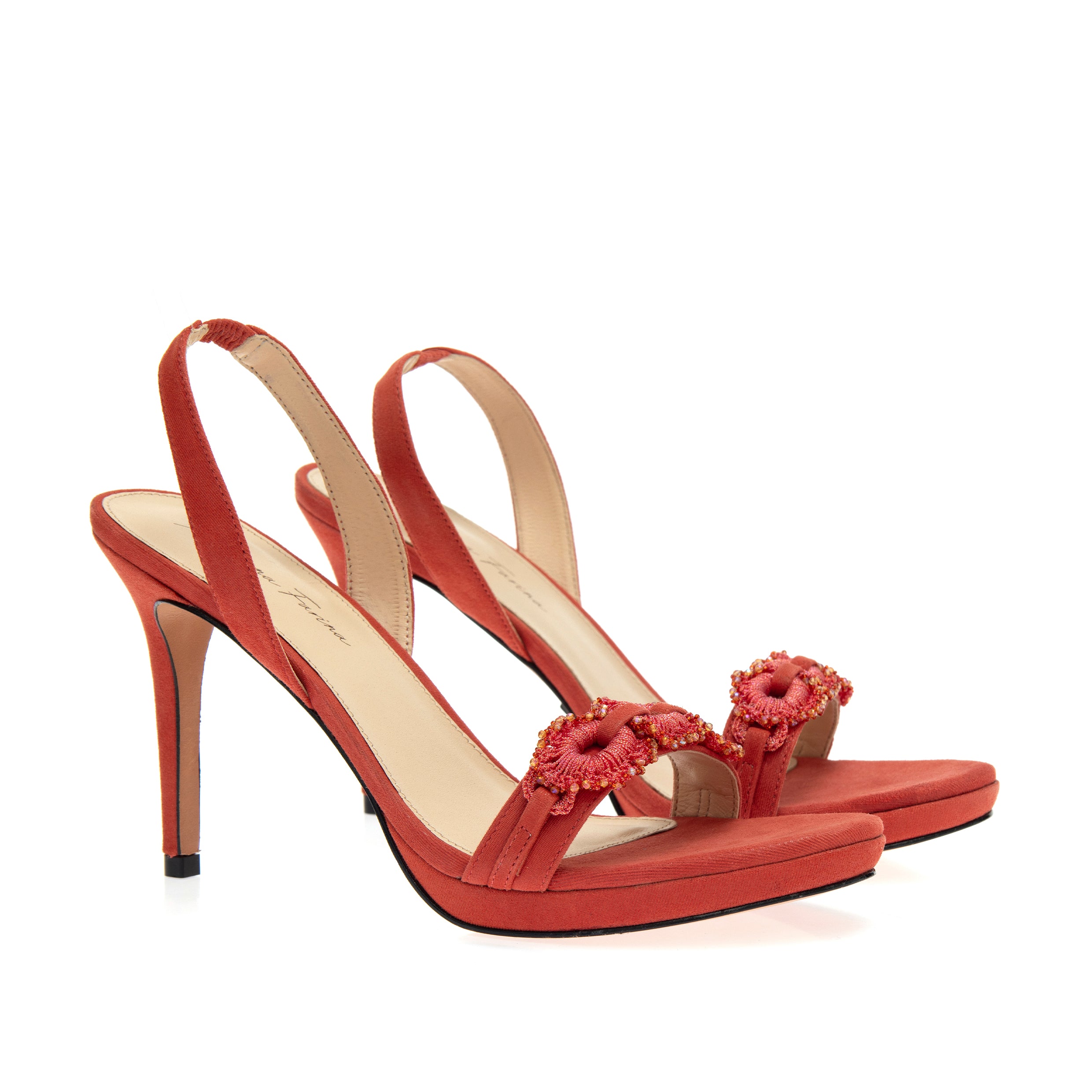 Sandália Marina Salto Fino Coral