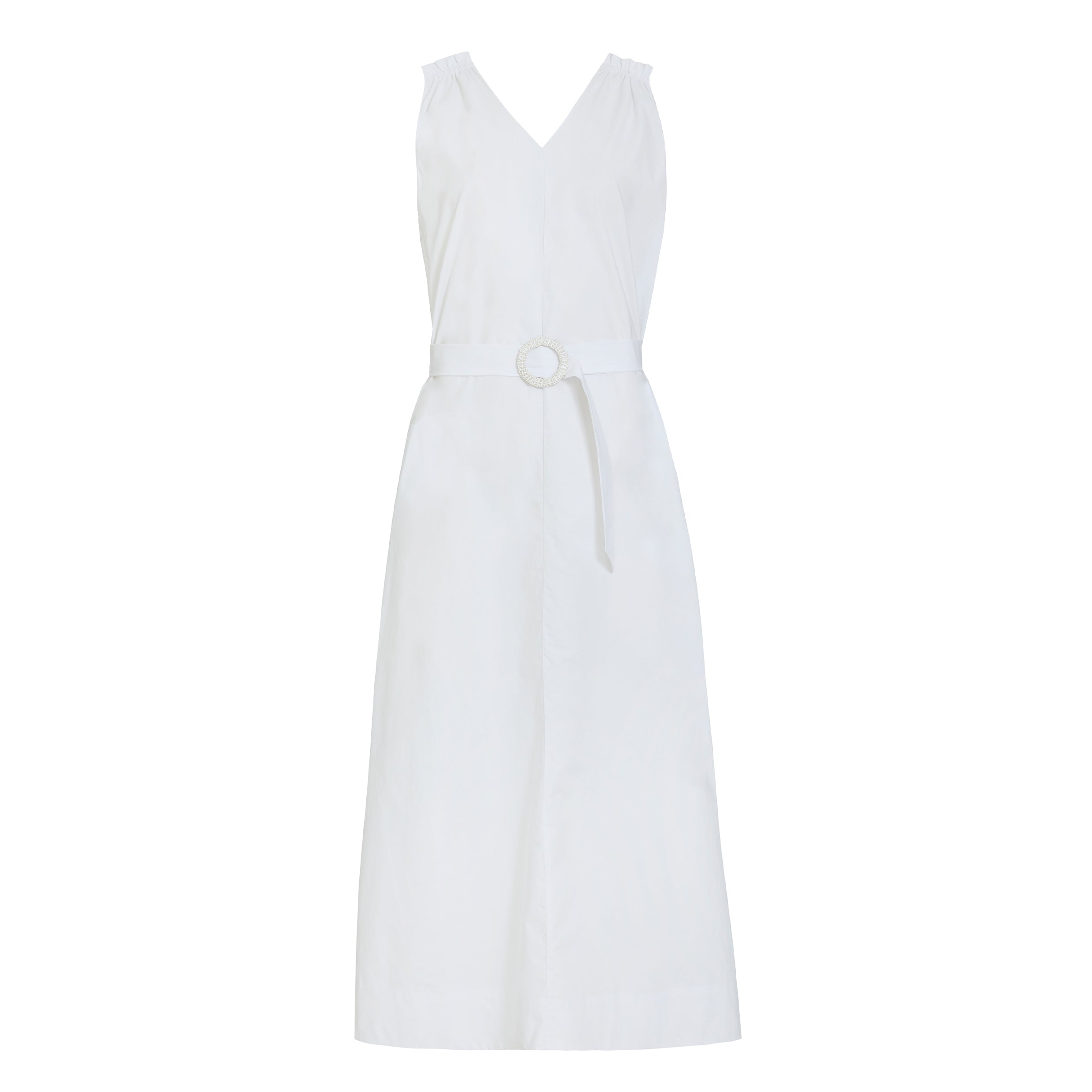 VESTIDO DEC. "V" BRANCO